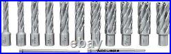Accusize Industrial Tools 13 Pcs/Set 7/16'' To 1-1/16'' H. S. S. Annular Cutters