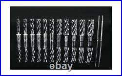 Accusize Industrial Tools 13 Pcs/Set 7/16'' to 1-1/16'' H. S. S. Annular Cutter
