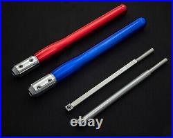 Acrylic/Resin Set of 2 Carbide Turning Tools Mid Size 9 Tools with 12 Handl