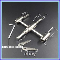 Adjustable Circle Hole Cutter Saw Metal Wood Drill Bit Round CuttingDIY Tool Set Adjustable Circle Hole Cutter Saw Metal Wood Drill Bit Round CuttingDIY Tool Set