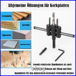 Adjustable Circle Hole Cutter Saw Metal Wood Drill Bit Round CuttingDIY Tool Set Adjustable Circle Hole Cutter Saw Metal Wood Drill Bit Round CuttingDIY Tool Set