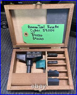 Amana Rosette Cutter Set 59004 With Carbide Tipped Blades 59030 59020 Wood Working