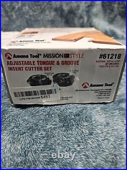 Amana Tool #61218 Mission Style Tongue And Grove Insert Cutter Set