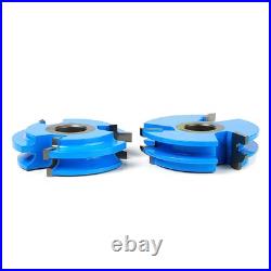 Amana Tool SC441 2-PC Eased Edge 3 D x 1/4 R x 1/2 & 3/4 Bore Shaper Cutter Set