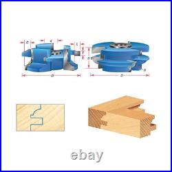 Amana Tool SC446 2-PC Bead 2-11/16 D x 9/32 R x 1/2 & 3/4 Bore Shaper Cutter Set