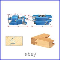 Amana Tool SC446 2-PC Bead 2-11/16 D x 9/32 R x 1/2 & 3/4 Bore Shaper Cutter Set Amana Tool SC446 2-PC Bead 2-11/16 D x 9/32 R x 1/2 & 3/4 Bore Shaper Cutter Set