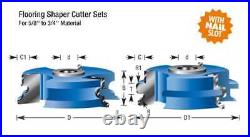 Amana Tool SC453 2-PC Flooring withNail Slot 2-5/8 D x 3/4 Bore Shaper Cutter Set