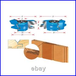 Amana Tool SC640 2-PC 3-Wing V Paneling Shaper Cutter Set for 1/2 Inch Material