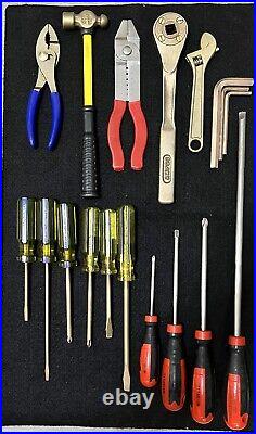Ampco Non-Sparking, Non-Ferrous Tool set with Titanium wire cutters