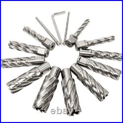 Annular Cutter Set 13 Pcs, Cutting Depth 2 Cutting Diameter 7/16 to 1-1/16