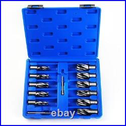 Annular Cutter Set 13pcs 3/4Weldon Shank 1Cutting Depth & Diameter Drill Bits