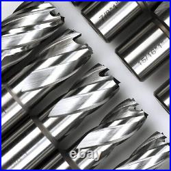 Annular Cutter Set 13pcs 3/4Weldon Shank 1Cutting Depth and 7/16 to 1-1/16 Annular Cutter Set 13pcs 3/4Weldon Shank 1Cutting Depth and 7/16 to 1-1/16