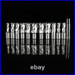 Annular Cutter Set 13pcs 3/4Weldon Shank 1Cutting Depth and 7/16 to 1-1/16 Annular Cutter Set 13pcs 3/4Weldon Shank 1Cutting Depth and 7/16 to 1-1/16