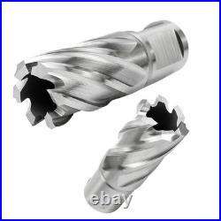 Annular Cutter Set 6/11Pcs HSS Mag Drill With 2 Pilot Pins & 1 Depth Weldon Shank