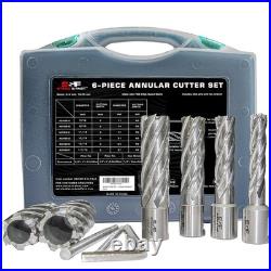 Annular Cutter Set 6 Pcs High Speed Steel for Magnetic Drill Press