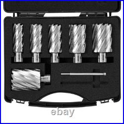 Annular Cutter Set 6 Piece Universal Shank, M2AL HSS, 1 to 2