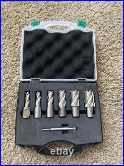 Annular Cutter Set 7 Pieces 3/4 Shank Diameter 1CutDepth1/2Cut Diameter