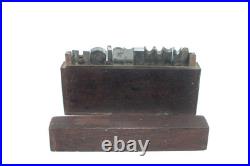 Antique Box Set of 15 Stanley No 45/55 Cutters in Wood Box Inv#JB18
