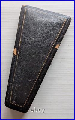 Antique Corkscrew & Champagne Cork Easier Wire Cutter Set Original Case