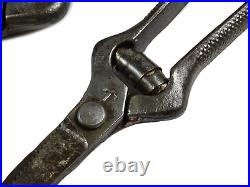 Antique Set Of 3 Old Tools Farm Vine Grapes Pruning Scissors Shears Old Cutter