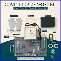 Atelier Solara Stained Glass Beginner Kit Professional Cutter & Grinder Tool Set
