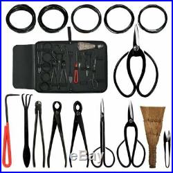 Audeuk Bonsai Tool Kit 10PCS Set Carbon Steel Shear Cutter Scissor Wire Plant Ga