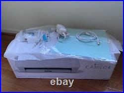 BARELY USED Silhouette Cameo 4 Classic Cutter White includes tool set