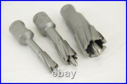 BLUEROCK 13 Piece 1-3/8 Depth Tungsten Carbide Tip (TCT) Annular Cutter Bit Set