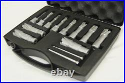 BLUEROCK 13 Piece 1-3/8 Depth Tungsten Carbide Tip (TCT) Annular Cutter Bit Set