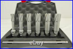 BLUEROCK 6 Pc Set 2 Depth Tungsten Carbide Tip (TCT) Annular Cutter Drill Bits