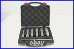 BLUEROCK 6 Pc Set 2 Depth Tungsten Carbide Tip (TCT) Annular Cutter Drill Bits