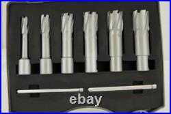 BLUEROCK 6 Pc Set 2 Depth Tungsten Carbide Tip (TCT) Annular Cutter Drill Bits