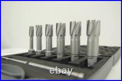 BLUEROCK 6 Pc Set 2 Depth Tungsten Carbide Tip (TCT) Annular Cutter Drill Bits