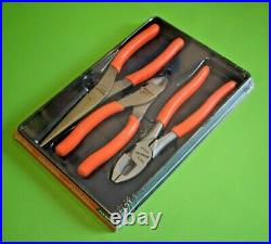 BRAND NEW Snap On Tools 3pc Pliers, Cutters & Grips Set in Tray PLR300O