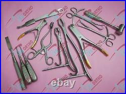 Basic Forcep Bone Chesel Pin wire Cutter Set of 12 Spine Orthopedic Instrument