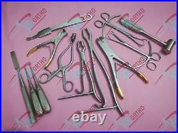 Basic Forcep Bone Chesel Pin wire Cutter Set of 12 Spine Orthopedic Instrument