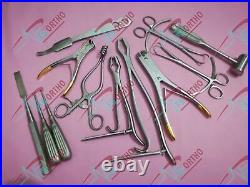 Basic Forcep Bone Chesel Pin wire Cutter Set of 12 Spine Orthopedic Instrument