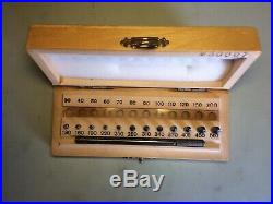 Bergeon 30007 Pivot Cutter Set Wooden Box Watchmaker Tool