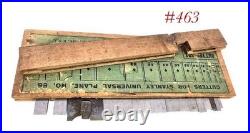 Box #2 STANLEY TOOLS 55 CUTTERS IRONS lot set w box and label
