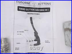 C. S. Osborne Tools Upholstery Button Dies & Cutter Set 3/4 WDIHUXC302