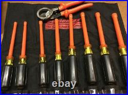 CEMENTEX USA 1000V Insulated Tools 8-pc Nut Driver Set and Cable Cutter With Loop