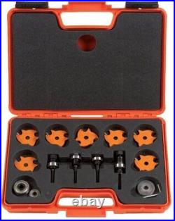 CMT 823.001.11 Slot Cutter Set in Carrying Case, 8mm bore, Carbide-Tipped