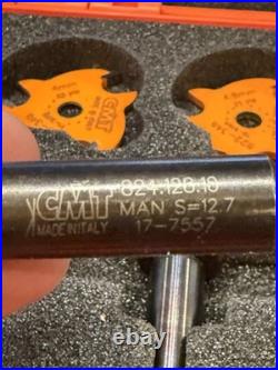 CMT 823.001.11 Slot Cutter Set in Carrying Case, Carbide-Tipped, Only 1 Used