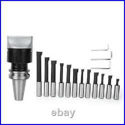 CNC Boring Cutter Set Milling Tools Kit F1-18 75mm Head Dia. (BT40-F1-18-12PCS)