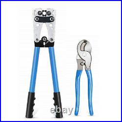 Cable Crimper and Cable Wire Cutter Tool Set for 10, 8, 6,4, 2,1/0 AWG Wire