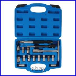 Car Diesel Injector Seat Cutter Set Auto Repair Tool Accessories Universal