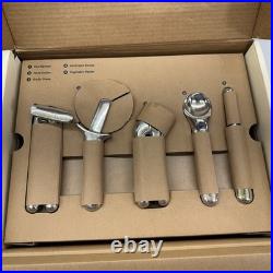 Caraway 5-Piece Stainless Steel Kitchen Gadget Set Can Opener Pizza Cutter tray