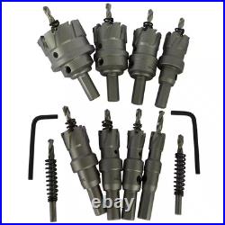 Carbide Tipped Hole Cutter Set with 1 In. Depth of Cut (8-Pieces)