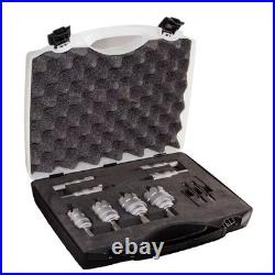 Carbide Tipped Hole Cutter Set with 1 In. Depth of Cut (8-Pieces)