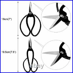 Carbon Steel Bonsai Tool Set 10pcs Kit Cutter Scissors Shears Tree Nylon Case